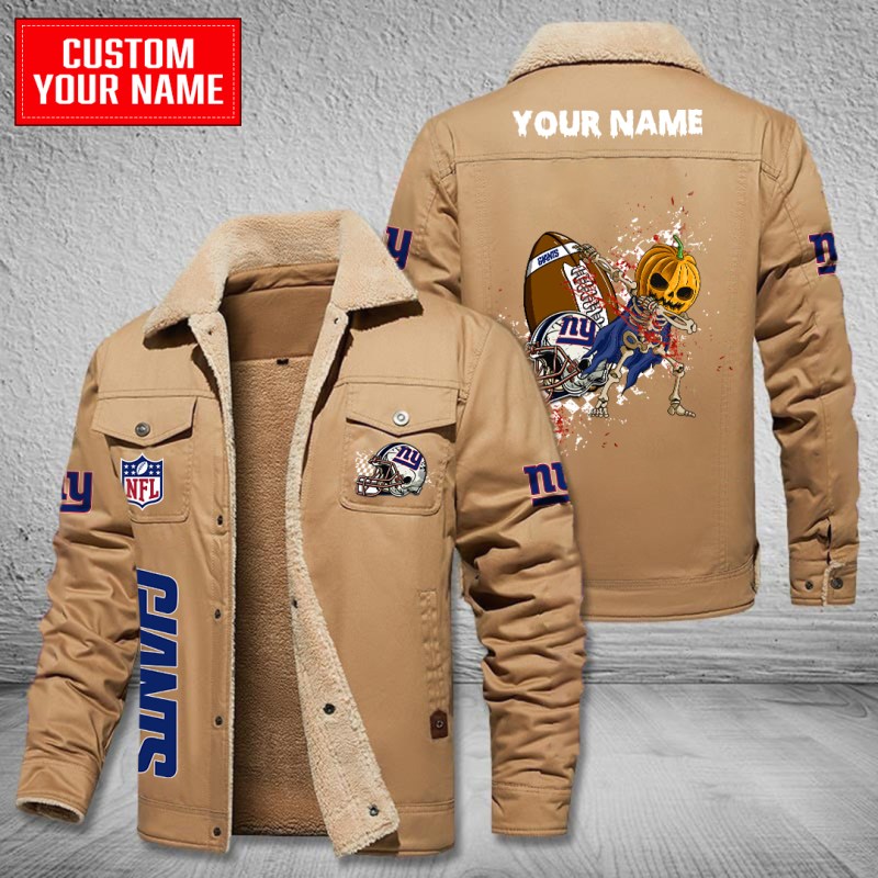 New York Giants Bomber Jacket Coffee