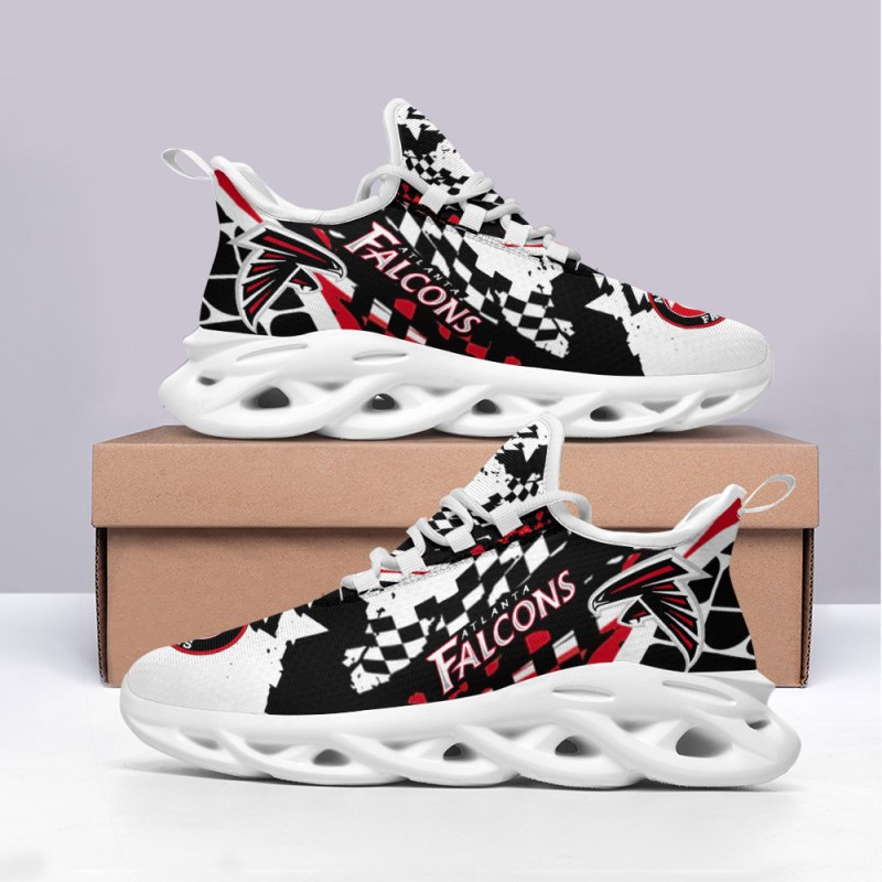 Atlanta Falcons Yezy Running Sneakers Back View
