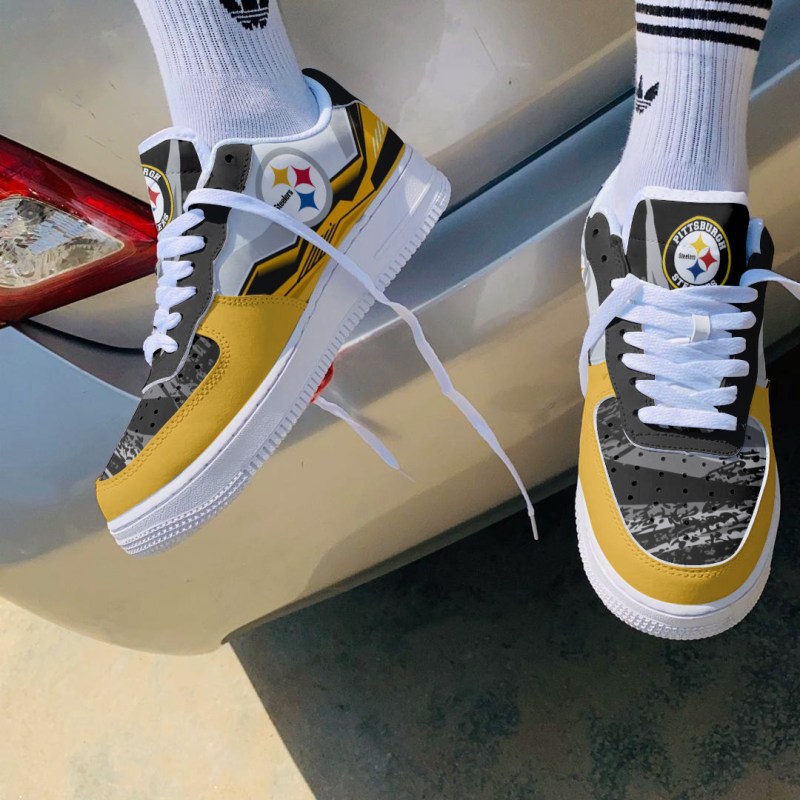Pittsburgh Steelers AF1 Shoes Top View