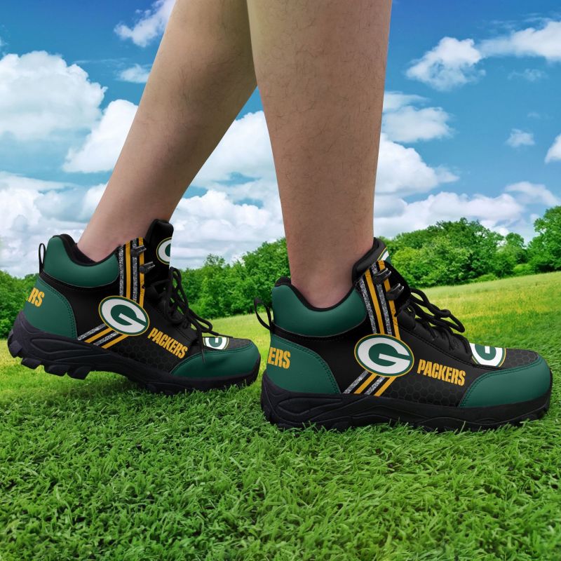 Green Bay Packers Hiking Shoes Side View