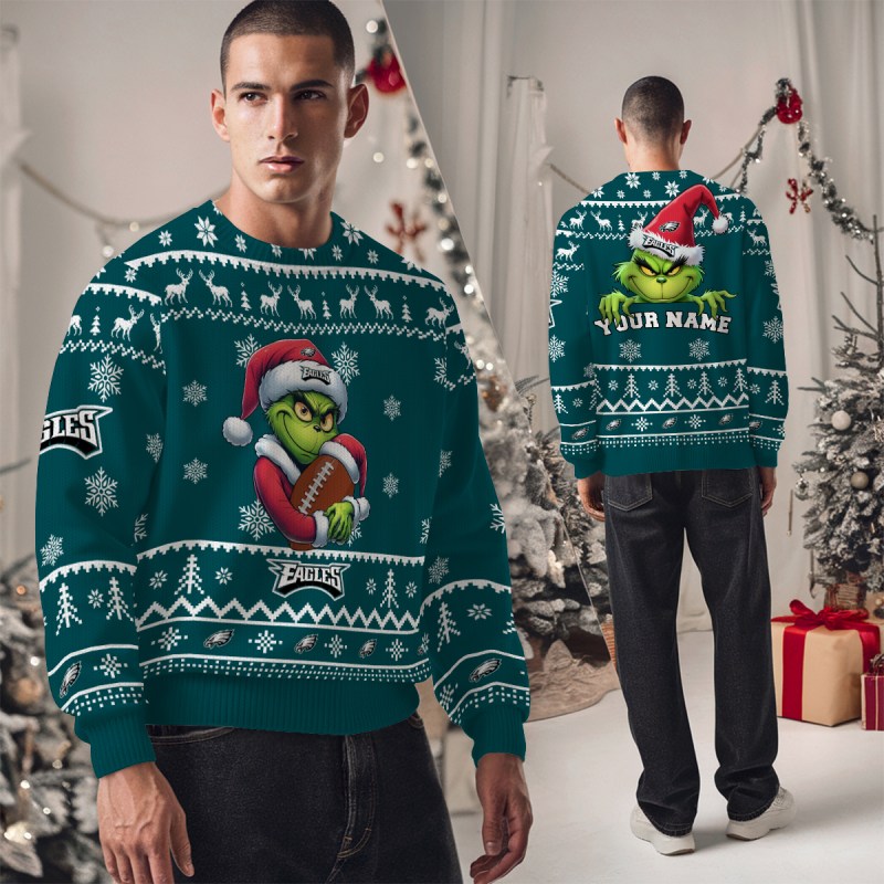 Philadelphia Eagles Ugly Christmas Sweater Studio