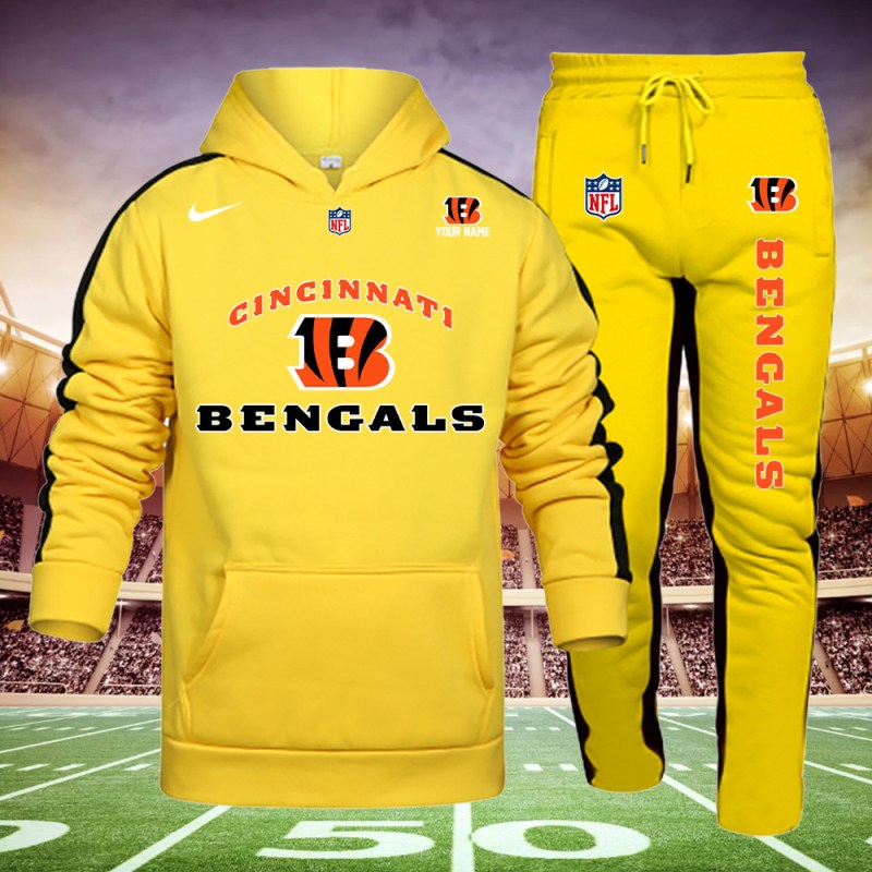 Cincinnati Bengals Hoodie and Sweatpants Set Back View