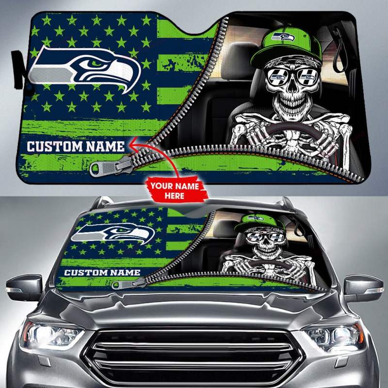 Seattle Seahawks Personalized Auto Sun Shade