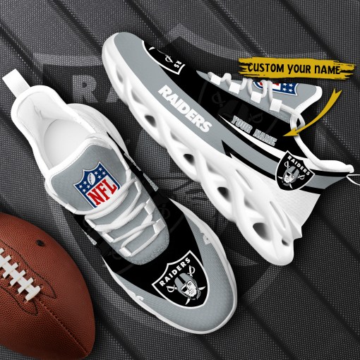 Las Vegas Raiders Personalized Yeezy Running Sneakers
