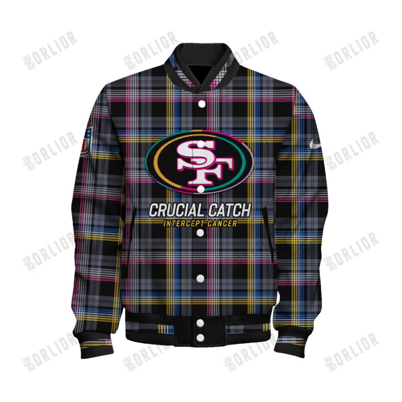 San Francisco 49ers Varsity Jacket Detail