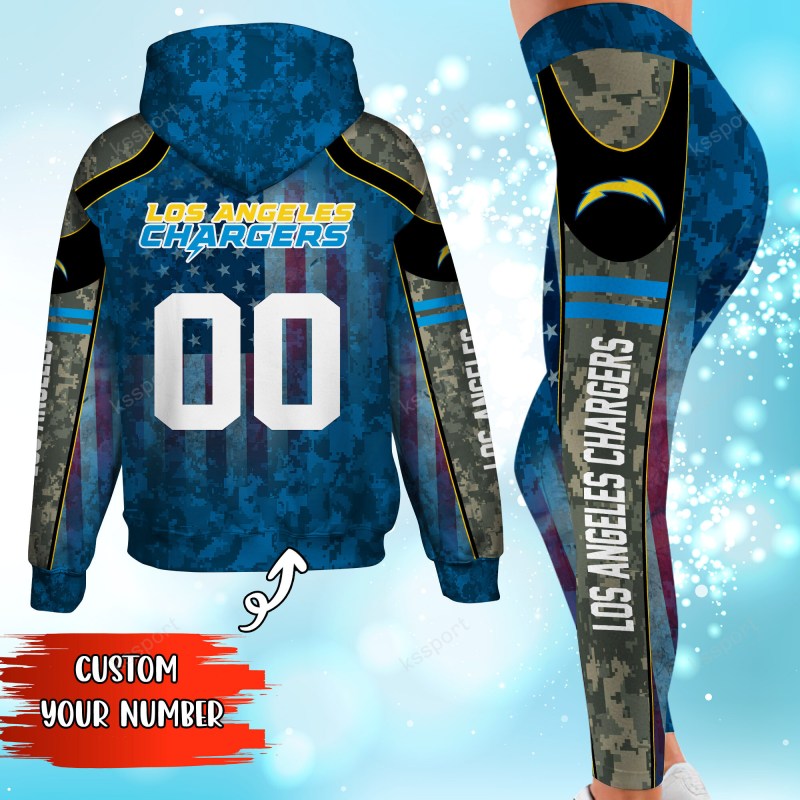 Los Angeles Chargers Personalized Leggings