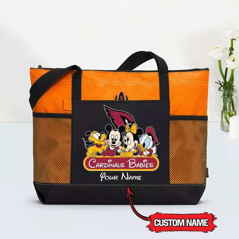 Arizona Cardinals Personalized Tote Bag Orange
