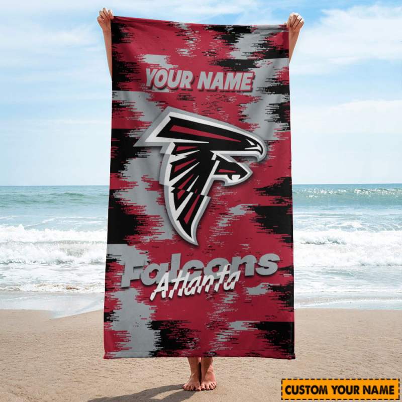 Atlanta Falcons Personalized Beach Towel