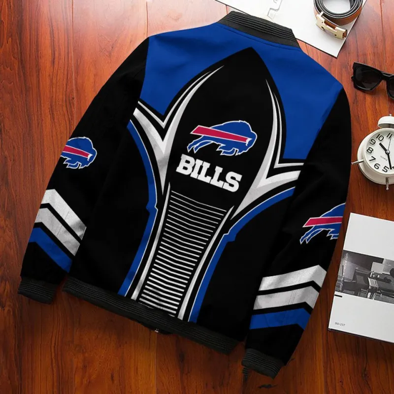 Buffalo Bills Bomber Jacket Back View