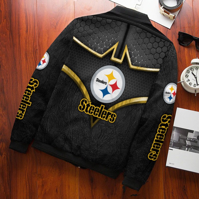 Pittsburgh Steelers Bomber Jacket Back