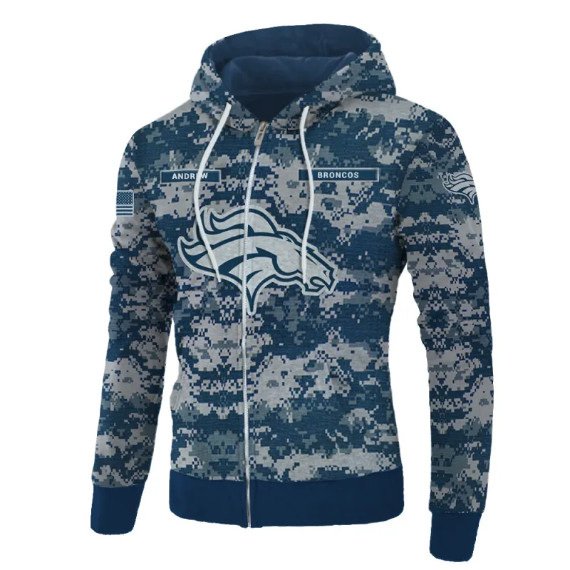 Denver Broncos Personalized All Over Printed Sweater