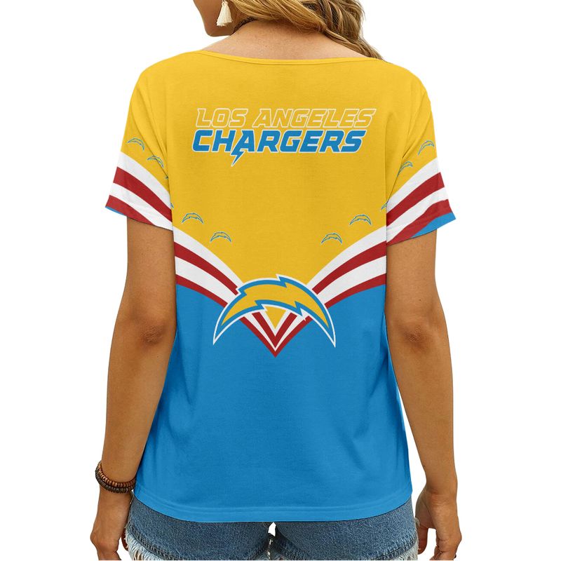 Los Angeles Chargers V-neck Women's T-shirt 3