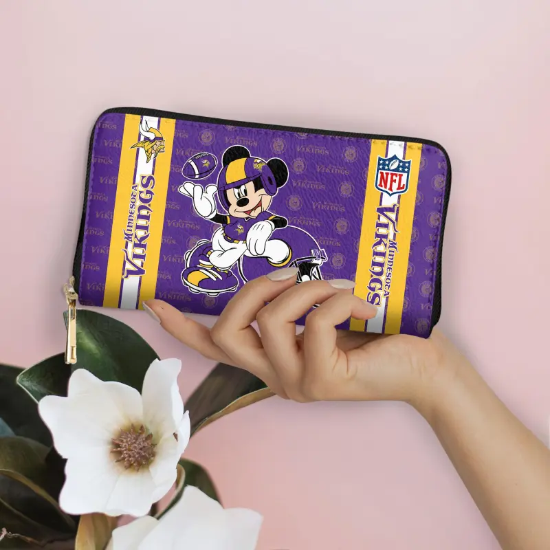 Mockup of Minnesota Vikings Women's Wallet