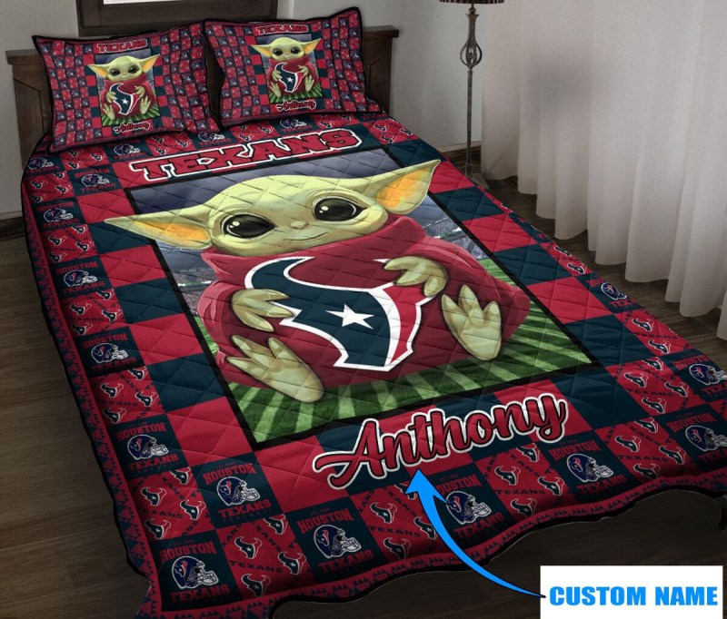 Houston Texans Personalized Quilt Set