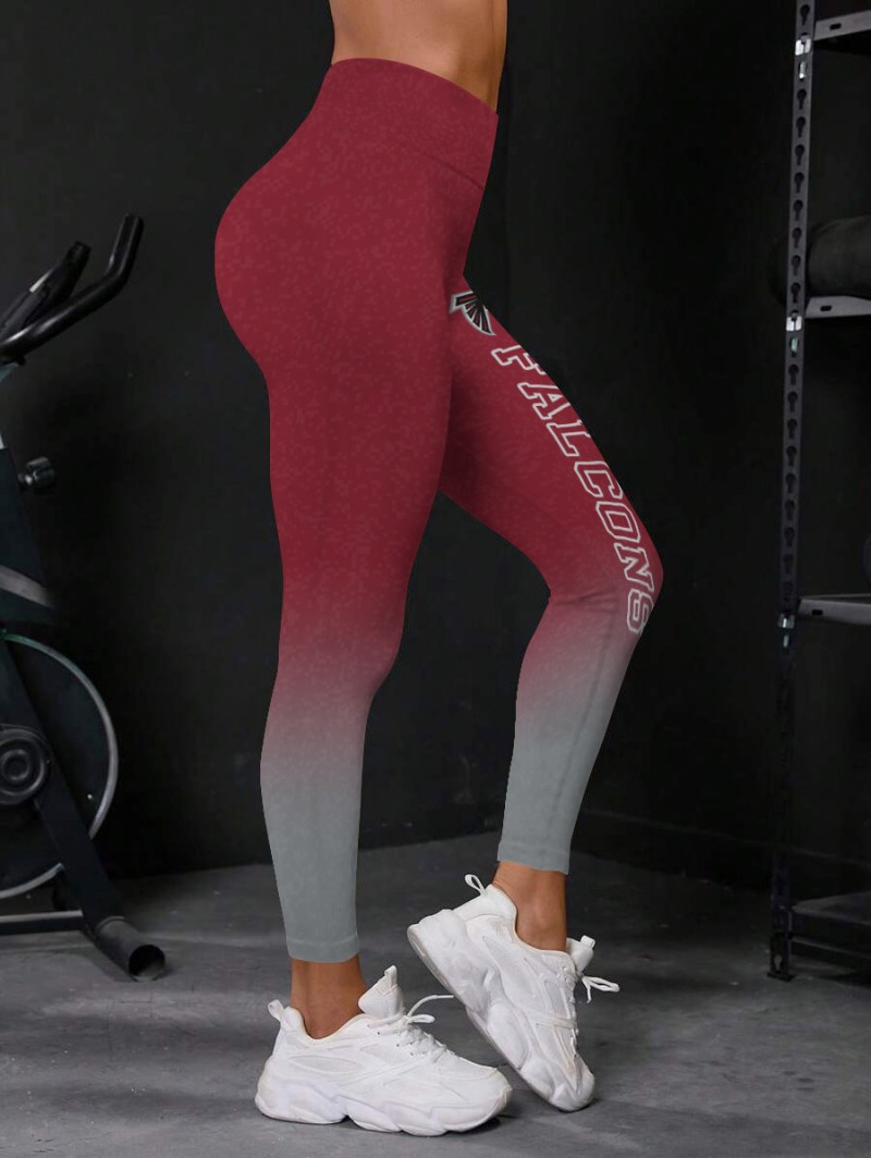 Atlanta Falcons High Waist Push Up Printed Leggings