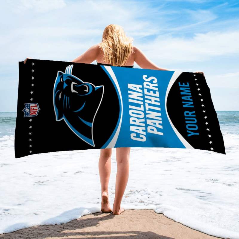 Carolina Panthers Towel in Use