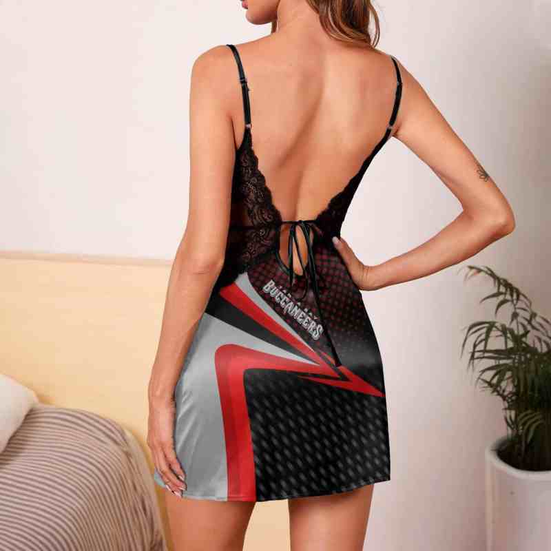 Tampa Bay Buccaneers Lace Back Strap Slip Dress Outfit