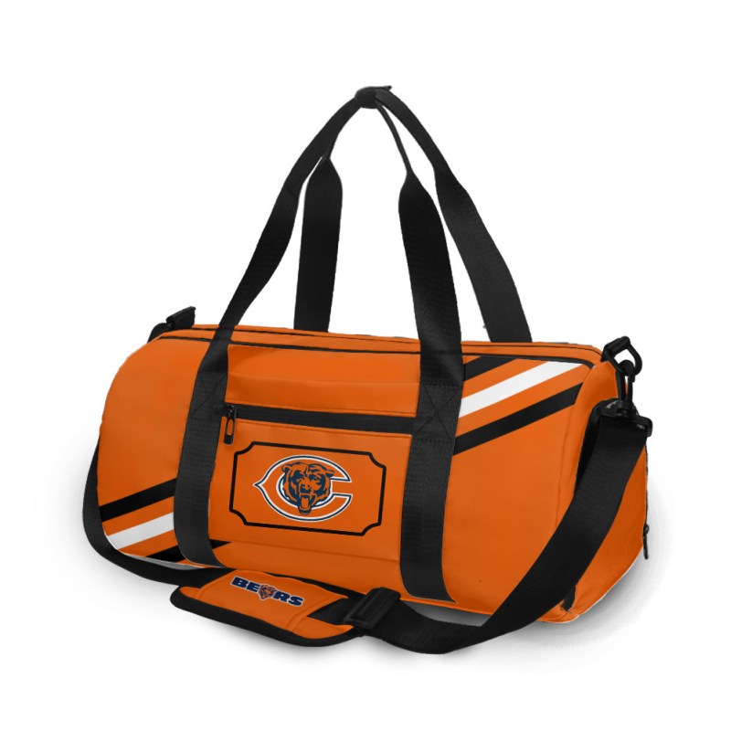 Chicago Bears Gym Club Bag 05 Side View