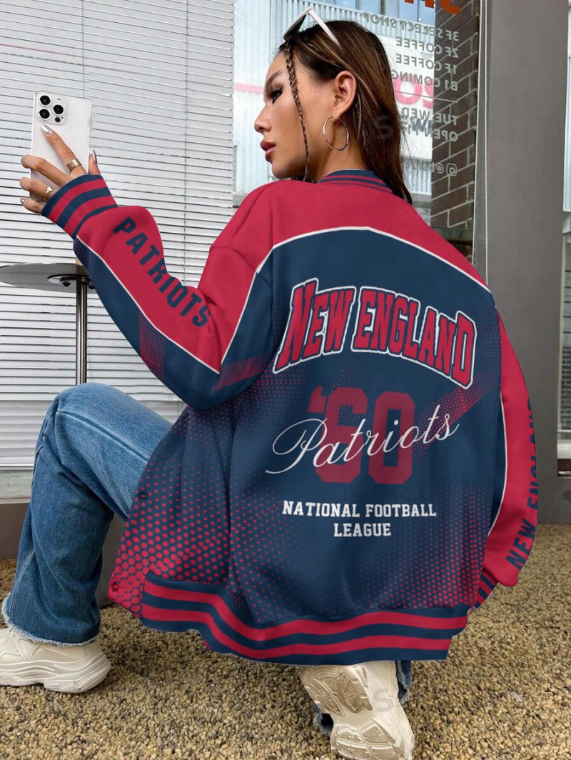 New England Patriots Varsity Jacket Detail