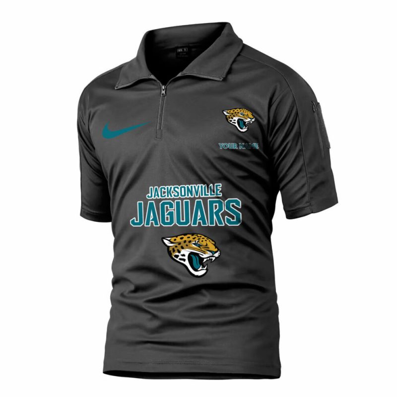 Jacksonville Jaguars Army Polo Shirt - Front View