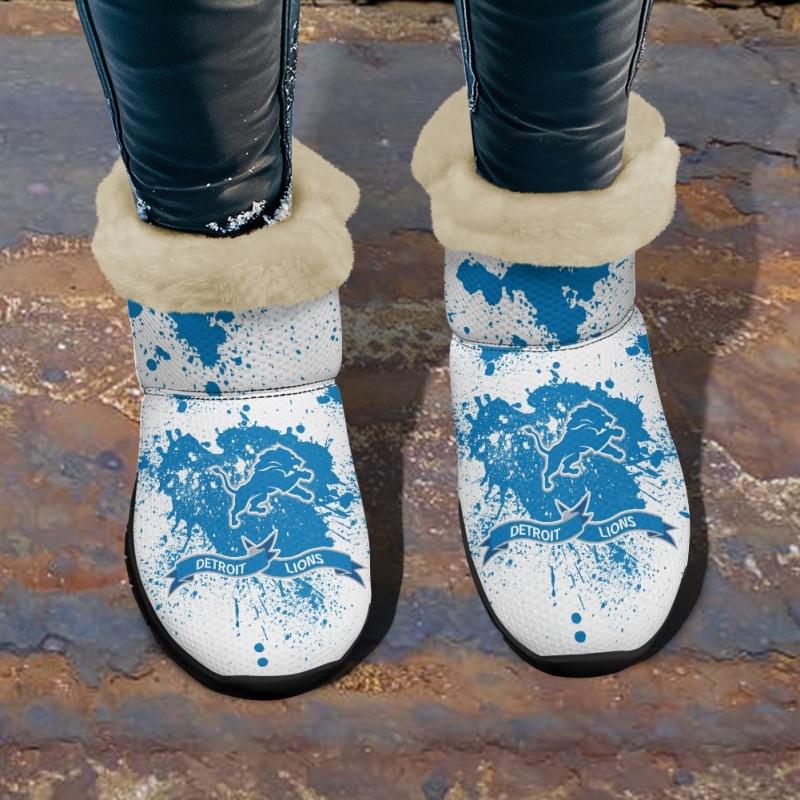 Detroit Lions Comfy Winter Snow Boots - Image 2