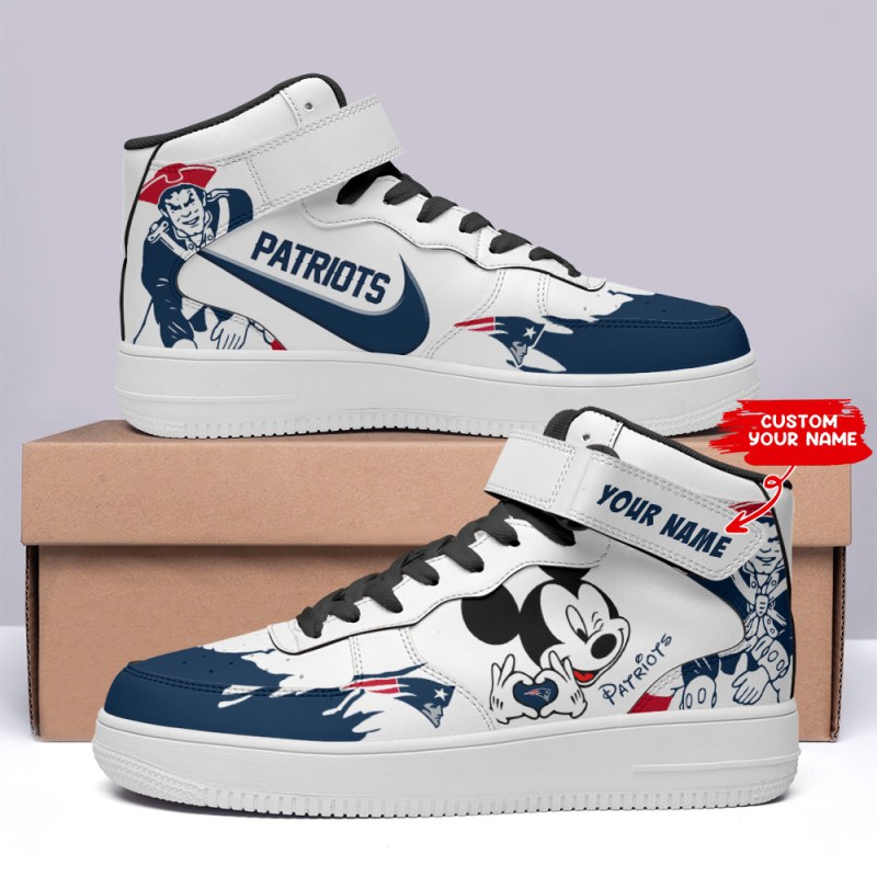 Personalized Sneakers with New England Patriots Design
