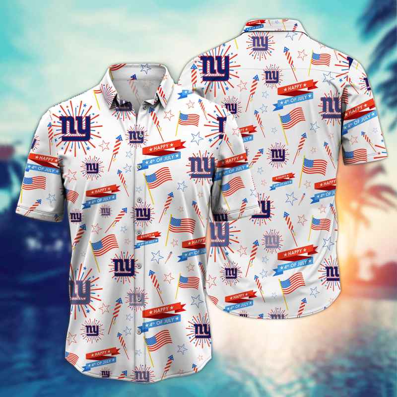 New York Giants Button Shirt Mockup 1