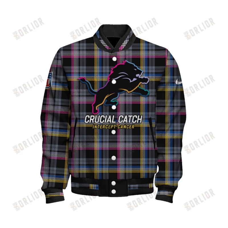 Detroit Lions Varsity Jacket - Back View