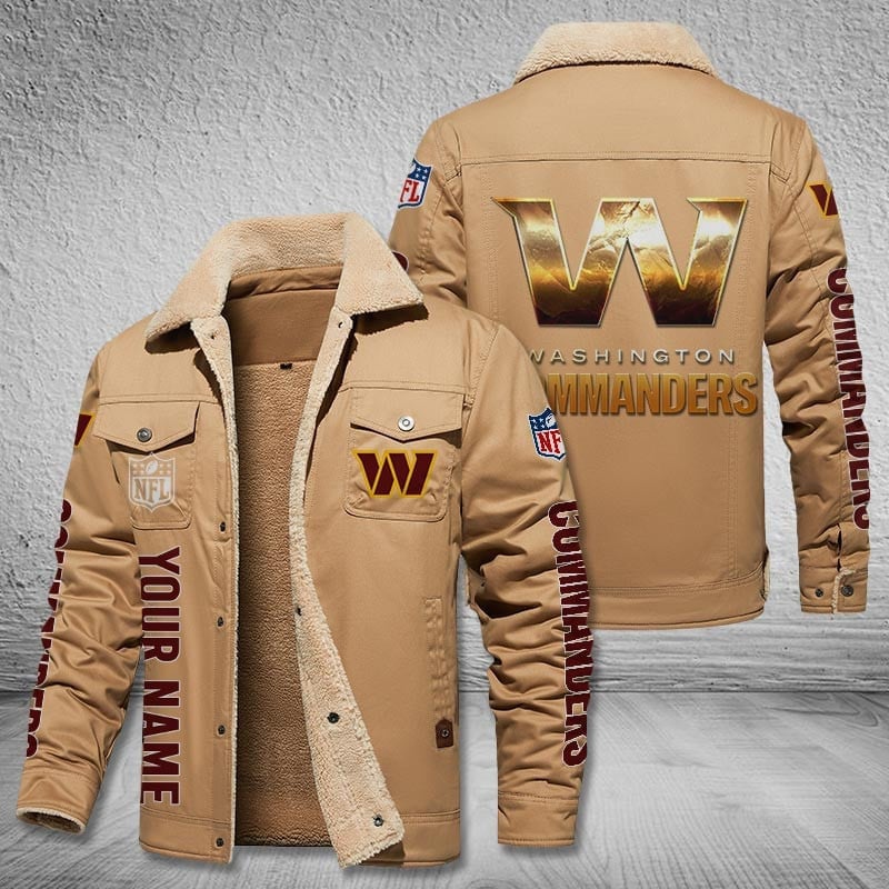 Washington Commanders Fleece Bomber Jacket
