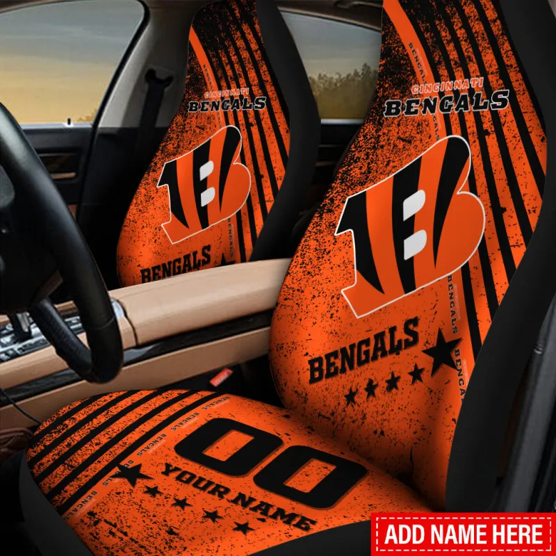 Cincinnati Bengals Personalized Car Seat Covers