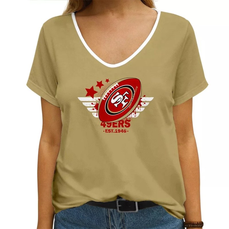San Francisco 49ers V-neck Women's T-shirt