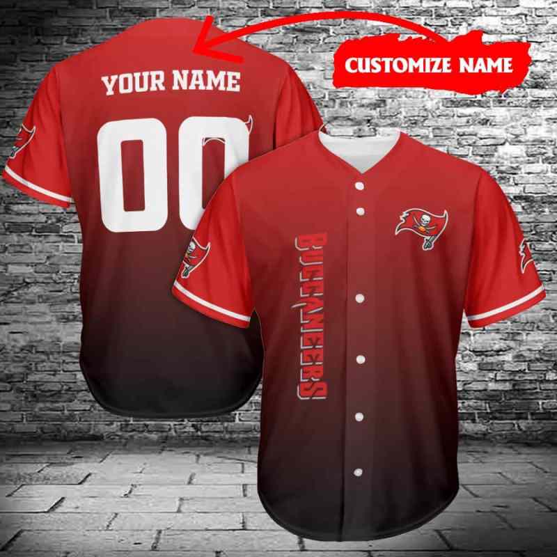 Tampa Bay Buccaneers Personalized Baseball Jersey