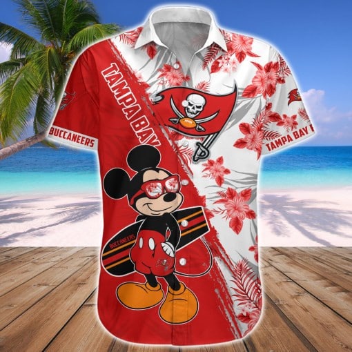 Tampa Bay Buccaneers Button Shirt Back View
