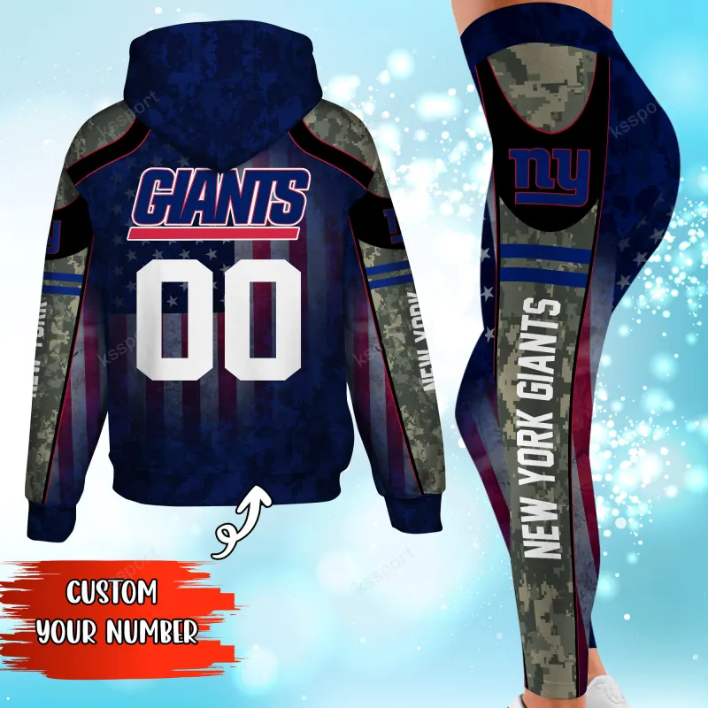 New York Giants Personalized Leggings