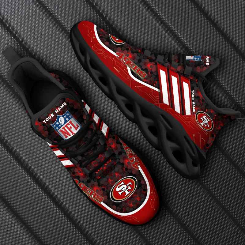 San Francisco 49ers Personalized Yezy Running Sneakers