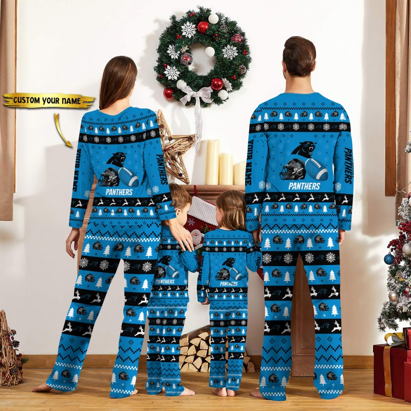 Carolina Panthers Personalized Pajamas Set Image 2