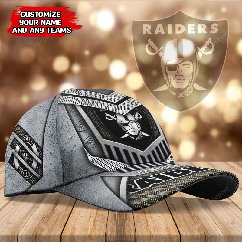 Las Vegas Raiders Personalized Classic Cap Back View
