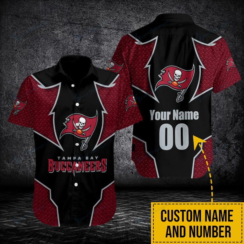 Tampa Bay Buccaneers Personalized Button Shirt Sizing Chart
