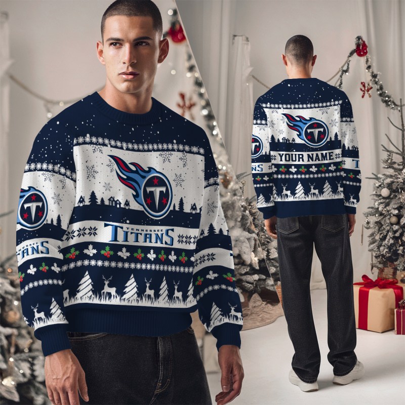 Tennessee Titans Premium Ugly Christmas Sweater 6