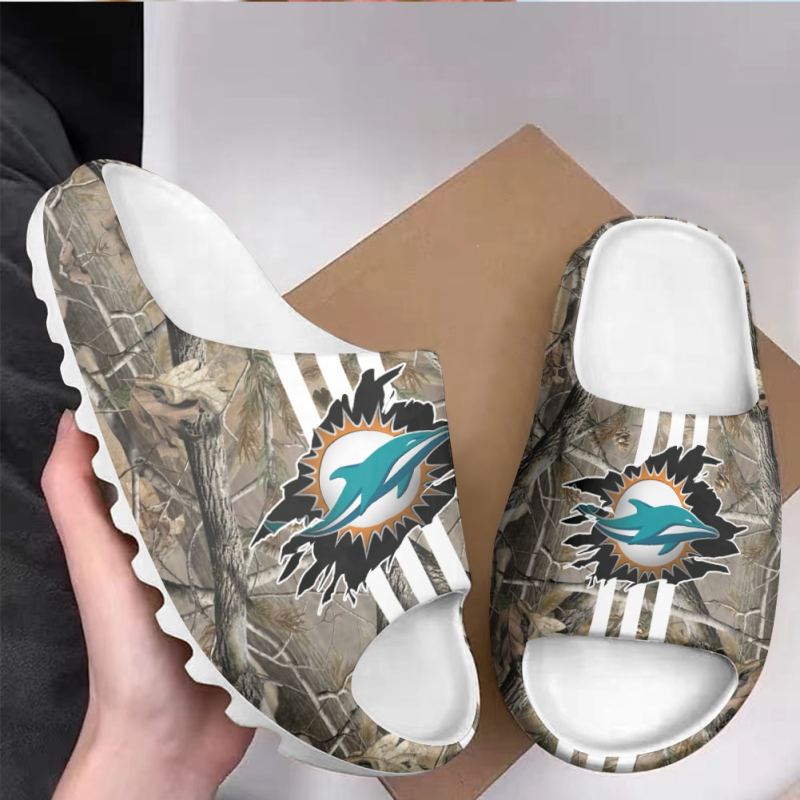 Miami Dolphins Yeezy Slippers
