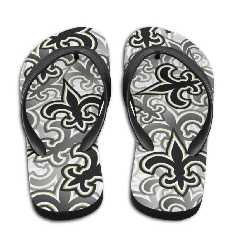 New Orleans Saints Summer Flip Flop Front View