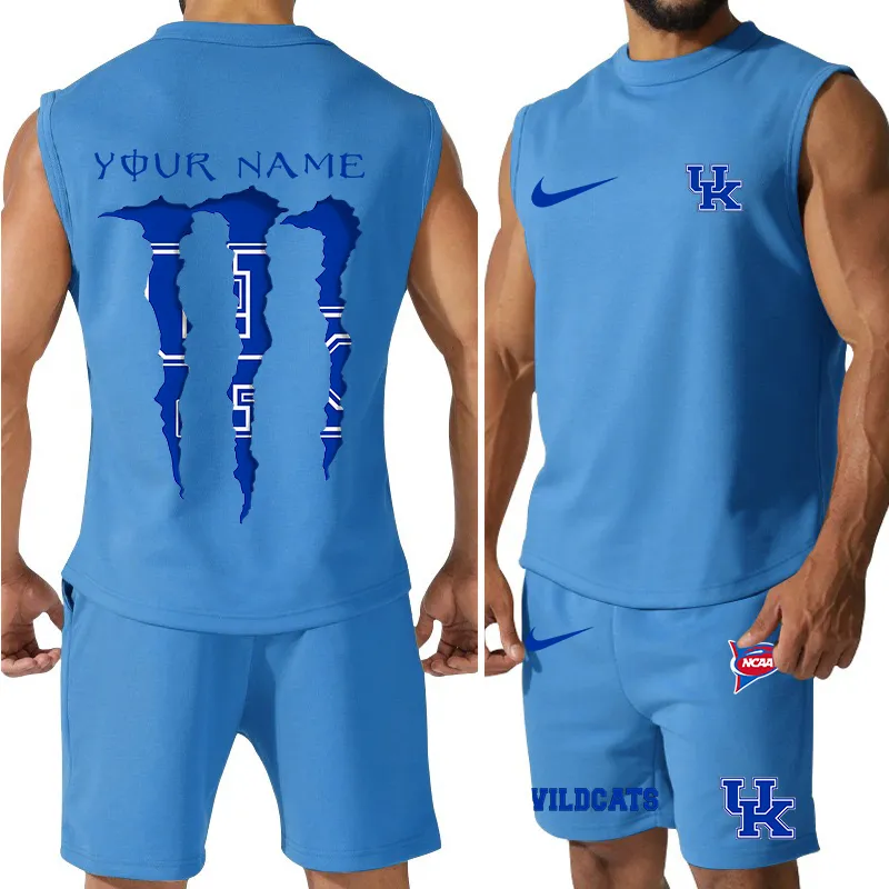 Kentucky Wildcats Jersey Tank Top and Shorts Image 3
