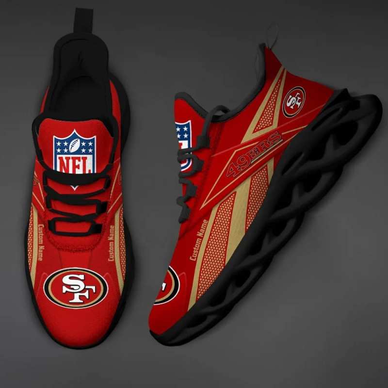 San Francisco 49ers Personalized Yezy Running Sneakers