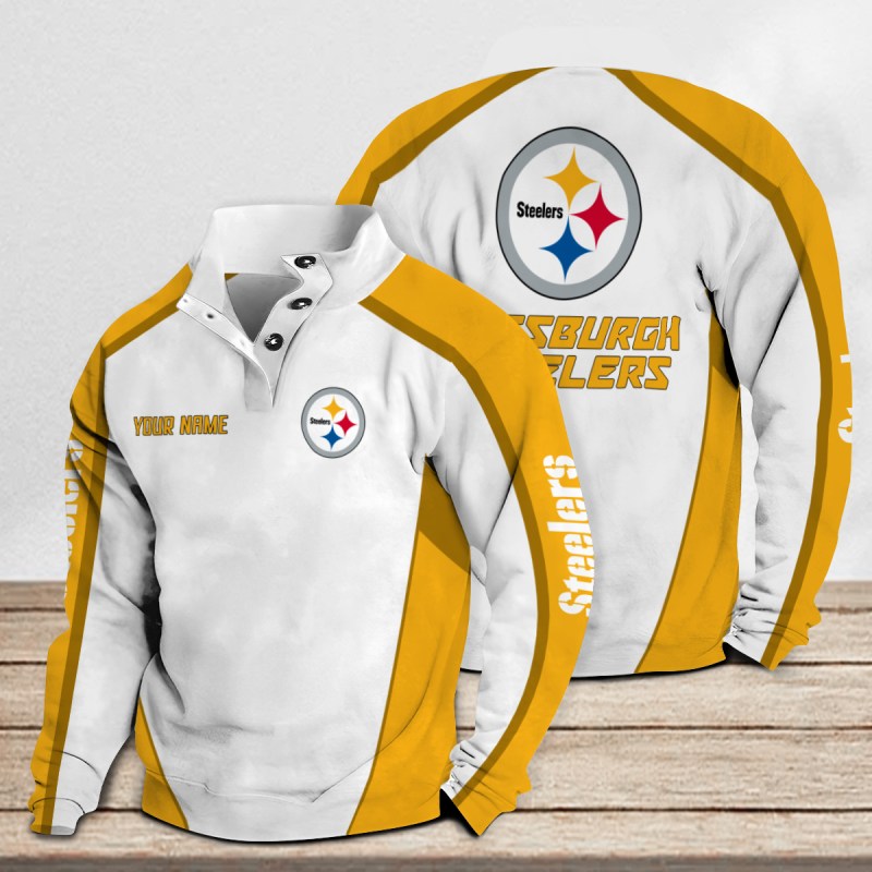 Pittsburgh Steelers Casual Colorful Stand Collar Sweatshirt
