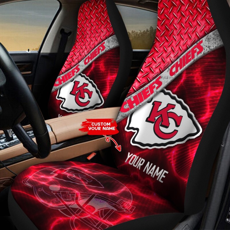 Kansas City Chiefs Personalized Car Seat Cover