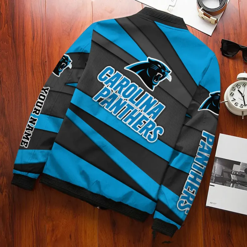 Carolina Panthers Personalized Bomber Jacket Style