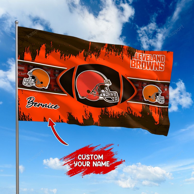 Cleveland Browns Personalized Flag