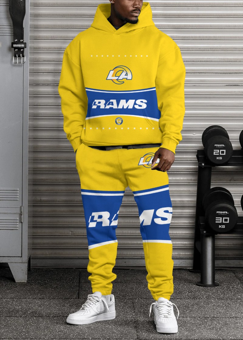 Los Angeles Rams Hoodie and Sweatpants Combo