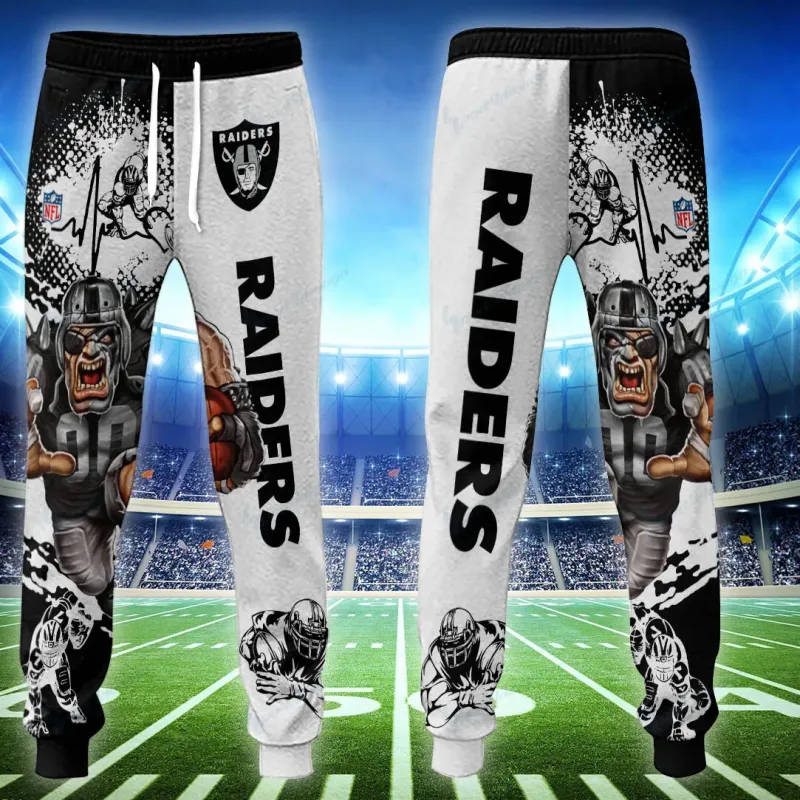 Las Vegas Raiders Personalized Hoodie and Jogger Set Image 4