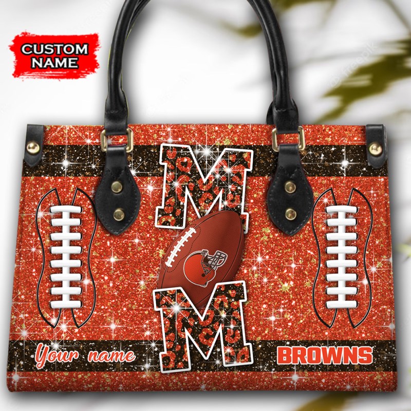 Cleveland Browns Leather Bag Interior